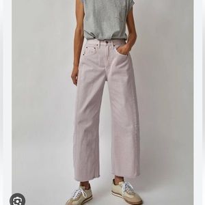 B Sides Relaxed Lasso Jeans in Hibiscus Overdye